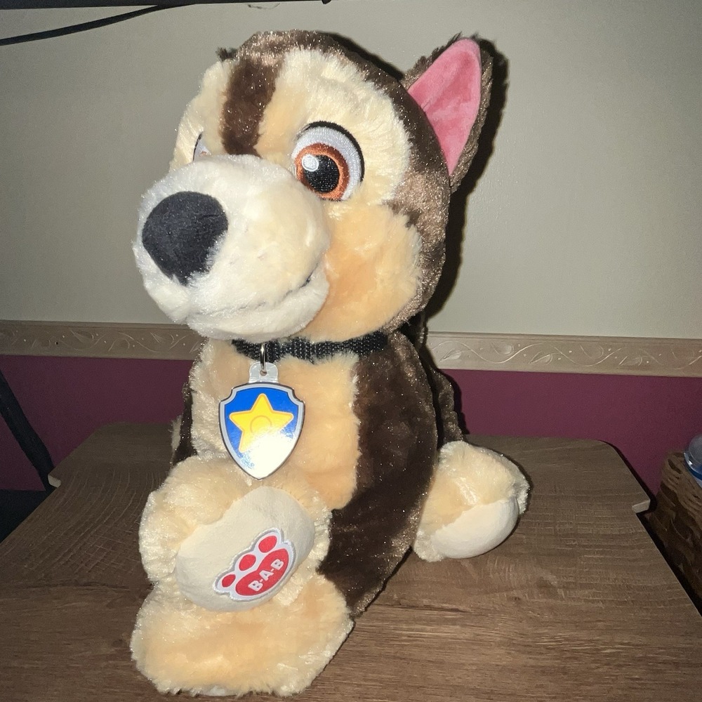 Build-A-Bear PAW Patrol Chase Plush Police Pup Dog‎ Stuffed Animal Nickelodeon